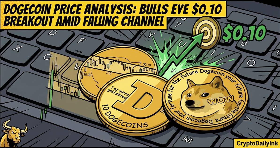 Dogecoin Price Analysis: Bulls Eye $0.10 Breakout Amid Falling Channel: CryptoDailyInk