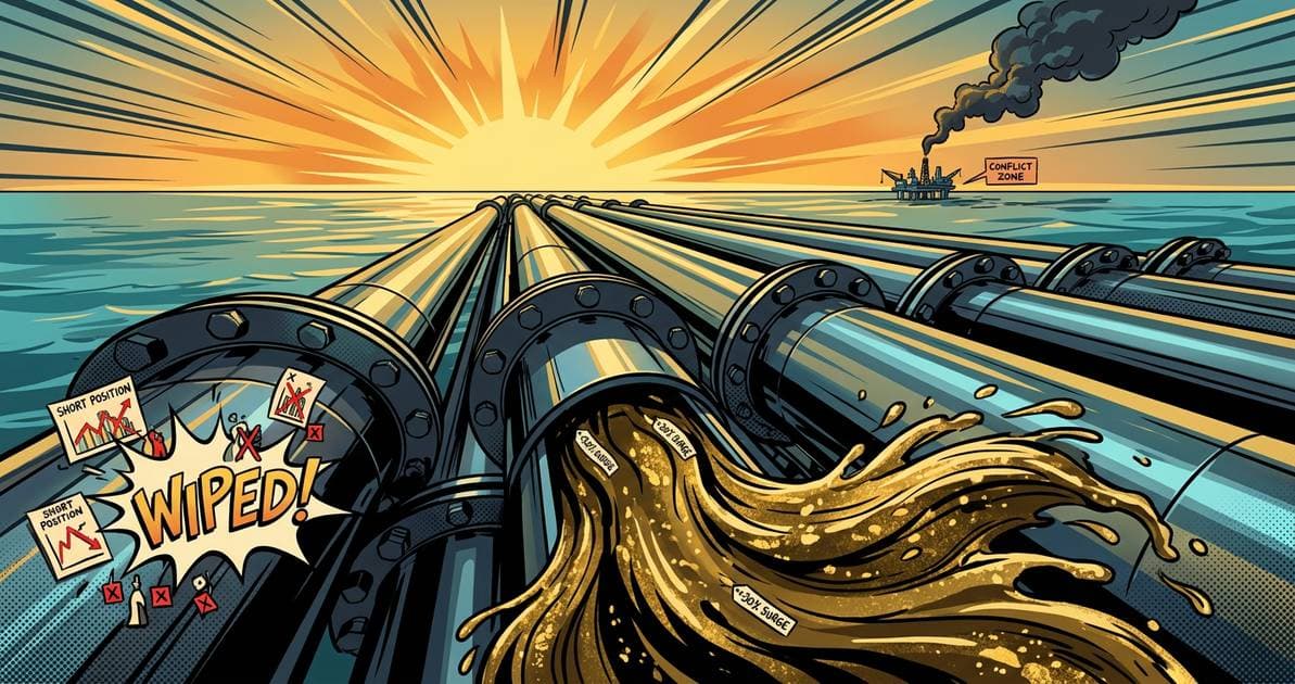 Hyperliquid Oil Shorts Wiped Out as Crude Surges 30% Amid Iran Conflict: CryptoDailyInk