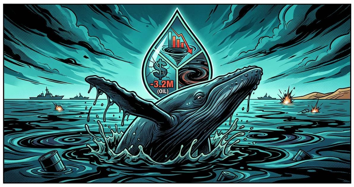 Illustration for article: Hyperliquid Trader Loses 3.2M in Oil Liquidation Amid Strait of Hormuz Volatility: CryptoDailyInk