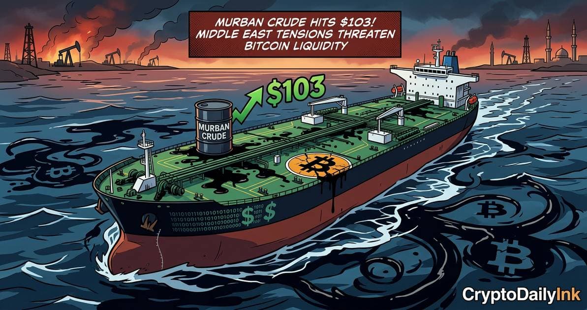 Murban Crude Hits $103 as Middle East Tensions Threaten Bitcoin Liquidity: CryptoDailyInk