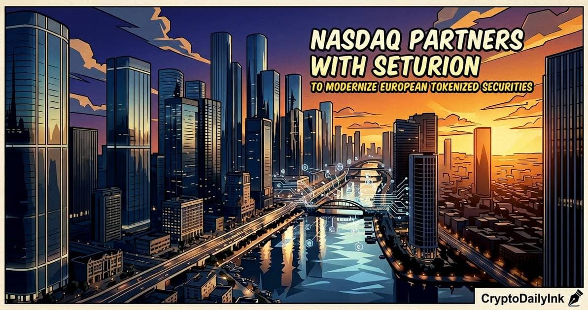 Illustration for article: Nasdaq Partners With Seturion to Modernize European Tokenized Securities: CryptoDailyInk