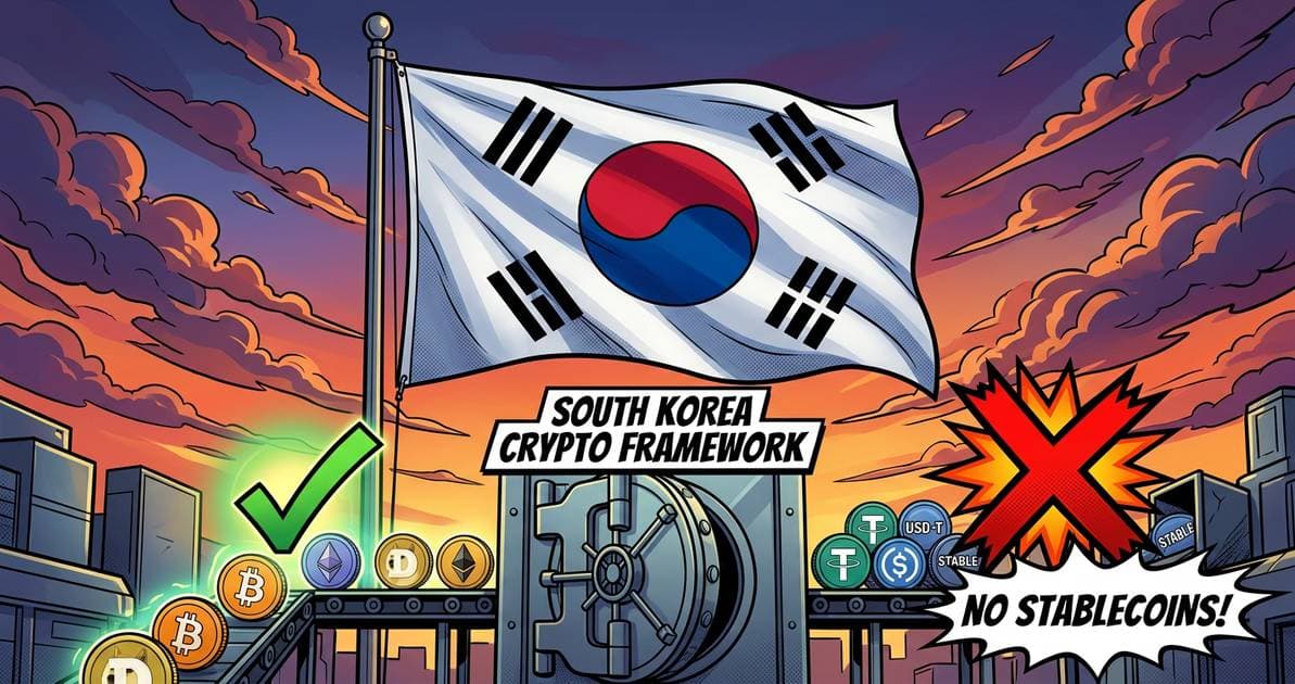 South Korea Excludes Stablecoins From Corporate Crypto Investment Framework: CryptoDailyInk