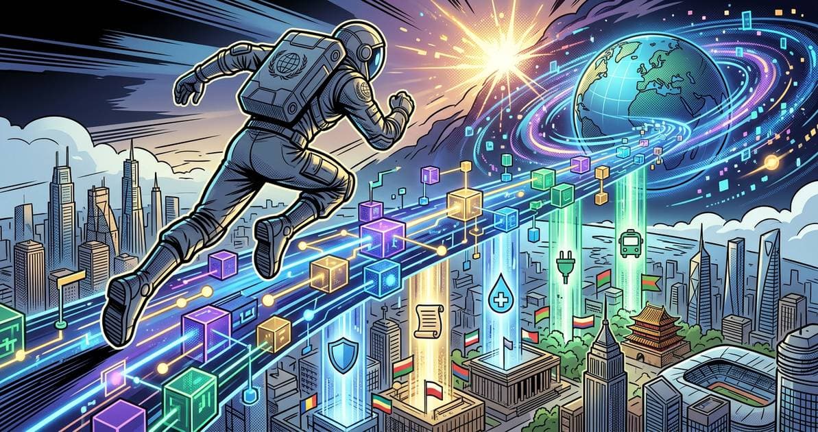 Illustration for article: United Nations UNDP Adopts Blockchain for Global Public Infrastructure: CryptoDailyInk