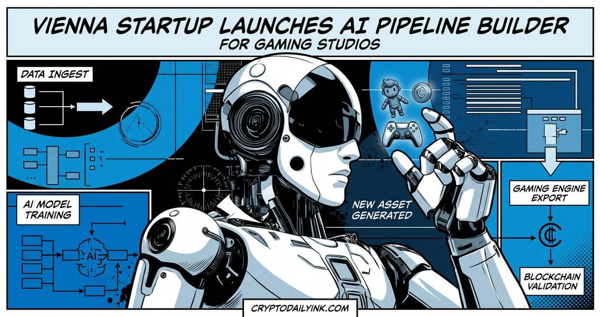 Illustration for article: Vienna Startup Launches AI Pipeline Builder for Gaming Studios: CryptoDailyInk