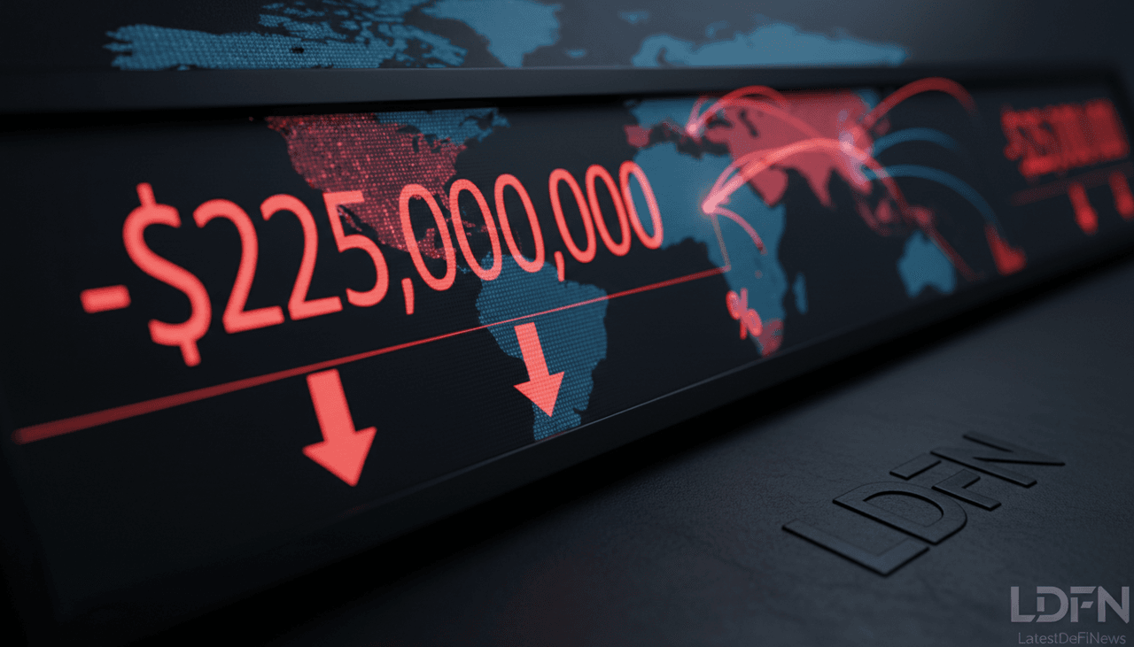 Bitcoin ETFs Shed $225M as US-Iran Tensions Halt Inflow Streak