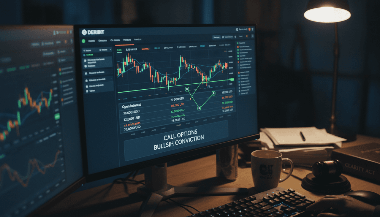 Bitcoin Options Signal Bullish Conviction at $70K and $72K, But Regulatory Winds Shift