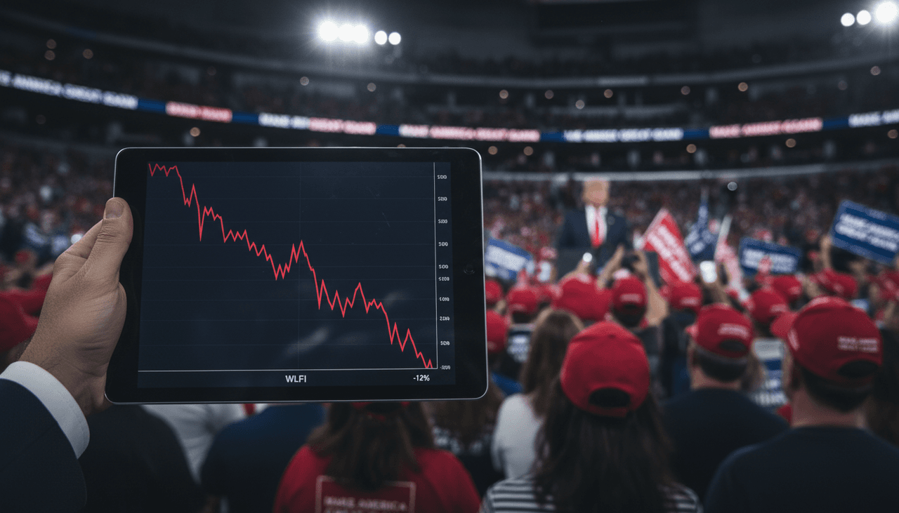 Trump-Backed WLFI Token Plunges to Record Lows Amidst Controversial DeFi Lending Strategy
