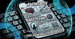 Illustration for article: AI Chatbots Fail Safety Tests as Studies Reveal Vulnerabilities to Teen Exploitation: CryptoDailyInk