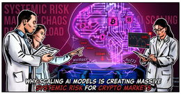 Illustration for article: Why Scaling AI Models Is Creating Massive Systemic Risk for Crypto Markets: CryptoDailyInk
