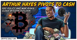 Illustration for article: Arthur Hayes Pivots to Cash as Fed Policy and War Risks Cloud Bitcoin Outlook: CryptoDailyInk