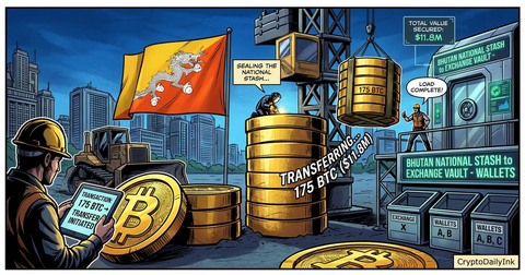 Bhutan Shifts 175 BTC Worth 11.8M From National Stash to Exchange Wallets: CryptoDailyInk