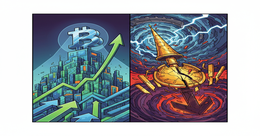 Illustration for article: Bitcoin Holds 2021 Highs as Gold Slumps Below 4.7K Amid Fed Rate Uncertainty: CryptoDailyInk