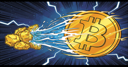 Illustration for article: Bitcoin Liquidity Outpaces Gold as Institutional ETF Flows Shift Gears: CryptoDailyInk