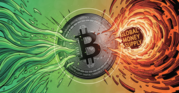 Illustration for article: Bitcoin Struggles to Outpace Global Money Supply Growth Amid Macro Headwinds: CryptoDailyInk