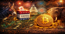 Illustration for article: Bitcoin Price Outlook: Historical Midterm Election Volatility and 2026 Forecasts: CryptoDailyInk