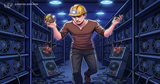 Illustration for article: Up to 20 Percent of Bitcoin Miners Face Insolvency as Hashprice Hits New Lows: CryptoDailyInk