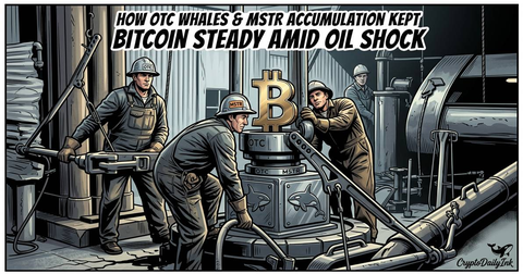 How OTC Whales and MSTR Accumulation Kept Bitcoin Steady Amid Oil Shock: CryptoDailyInk