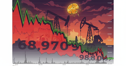 Illustration for article: Bitcoin Slides Below $69K as Middle East Tensions Fuel Oil Price Spike: CryptoDailyInk