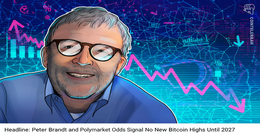 Illustration for article: Peter Brandt and Polymarket Odds Signal No New Bitcoin Highs Until 2027: CryptoDailyInk