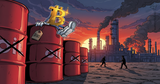 Illustration for article: Bitcoin Price Risks if Oil Hits 180 Dollars Amid Middle East Supply Shocks: CryptoDailyInk