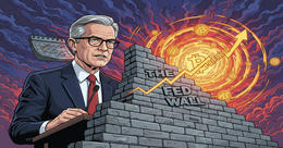 Illustration for article: Bitcoin Rally Hits Fed Wall as Powell Faces Inflation Headwinds in Wednesday Meeting: CryptoDailyInk