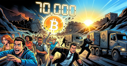 Illustration for article: Bitcoin Social Sentiment Returns to FOMO Territory as Price Reclaims $70K: CryptoDailyInk