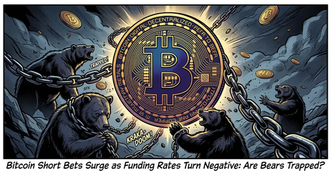 Bitcoin Short Bets Surge as Funding Rates Turn Negative: Are Bears Trapped: CryptoDailyInk