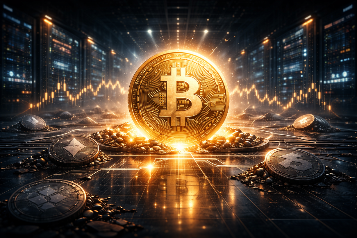 Illustration for article: Bitcoin Spot Volume Diverges from Altcoin Slump as ETF Demand Returns: CryptoDailyInk