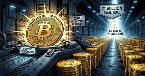 Bitcoin Supply Crosses 20 Million Milestone: The Long Road to 21 Million : CryptoDailyInk