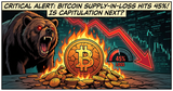 Illustration for article: Bitcoin Supply-in-Loss Metric Hits 45% Signaling Potential Pre-Capitulation: CryptoDailyInk