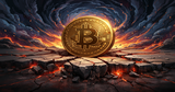 Illustration for article: Bitcoin Unrealized Loss Hits 15% of Market Cap: Is a Capitulation Event Near: CryptoDailyInk