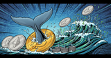 Illustration for article: Bitcoin Whale Activity Dips Below Altcoins As Retail Longs Pile In: CryptoDailyInk