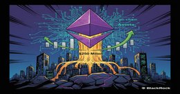 Illustration for article: BlackRock Staked Ethereum Fund Hits $250M Inflows in Debut Week: CryptoDailyInk