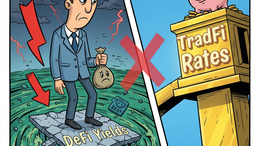 Illustration for article: DeFi Yields Collapse Below TradFi Rates as Risk Premium Vanishes: CryptoDailyInk