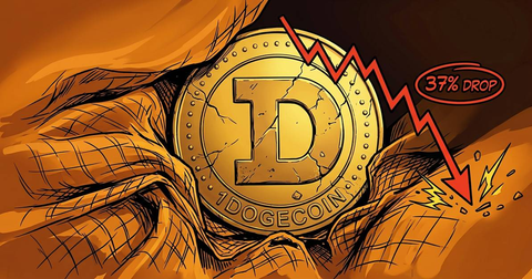 Dogecoin Faces 37% Breakdown Risk as Price Retests Critical Support: CryptoDailyInk