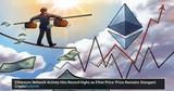 Illustration for article: Ethereum Network Activity Hits Record Highs as Ether Price Remains Stagnant: CryptoDailyInk