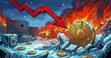 Illustration for article: February Bitcoin Treasury Net Outflows Hit 800 BTC as Corporate Selling Peaks: CryptoDailyInk