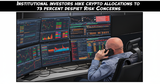 Illustration for article: Institutional Investors Hike Crypto Allocations to 73 Percent Despite Risk Concerns: CryptoDailyInk
