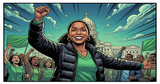 Illustration for article: Juliana Stratton Wins Illinois Senate Primary Over Crypto-Backed Rival: CryptoDailyInk