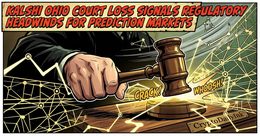 Illustration for article: Kalshi Ohio Court Loss Signals Regulatory Headwinds for Prediction Markets: CryptoDailyInk