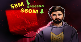 Illustration for article: Trader Murad Mahmudov Holds $8M in SPX6900 Despite $60M Unrealized Losses: CryptoDailyInk
