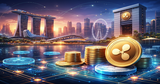 Illustration for article: Ripple Joins Singapore Central Bank BLOOM Initiative With RLUSD Pilot: CryptoDailyInk
