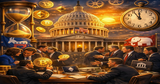Illustration for article: Senate Banking Committee Eyes Crypto Bill Draft as Coinbase Fights Yield Bans: CryptoDailyInk