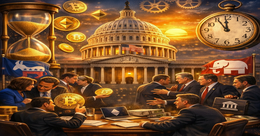 Illustration for article: Senate Banking Committee Eyes Crypto Bill Draft as Coinbase Fights Yield Bans: CryptoDailyInk