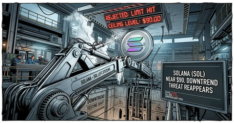 Solana Price Rejection at 90 Dollars Signals Renewed Selling Pressure: CryptoDailyInk