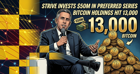 Strive Invests 50M in Strategy Preferred Series as Bitcoin Holdings Hit 13K: CryptoDailyInk