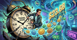 Illustration for article: Tokenized Real-World Assets Hit $23.6B as Investors Demand 24/7 Liquidity: CryptoDailyInk