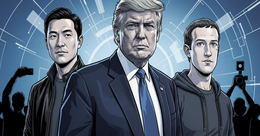 Illustration for article: Trump Taps Meta and Nvidia CEOs for White House Tech and Science Council: CryptoDailyInk