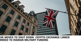 Illustration for article: UK Moves to Shut Down Crypto Exchange Linked to Iranian Military Funding: CryptoDailyInk