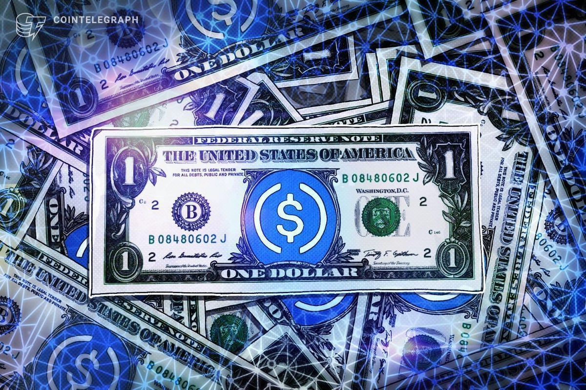 Illustration for article: Circle USDC Overtakes Tether USDT in Adjusted YTD Transaction Volume: CryptoDailyInk